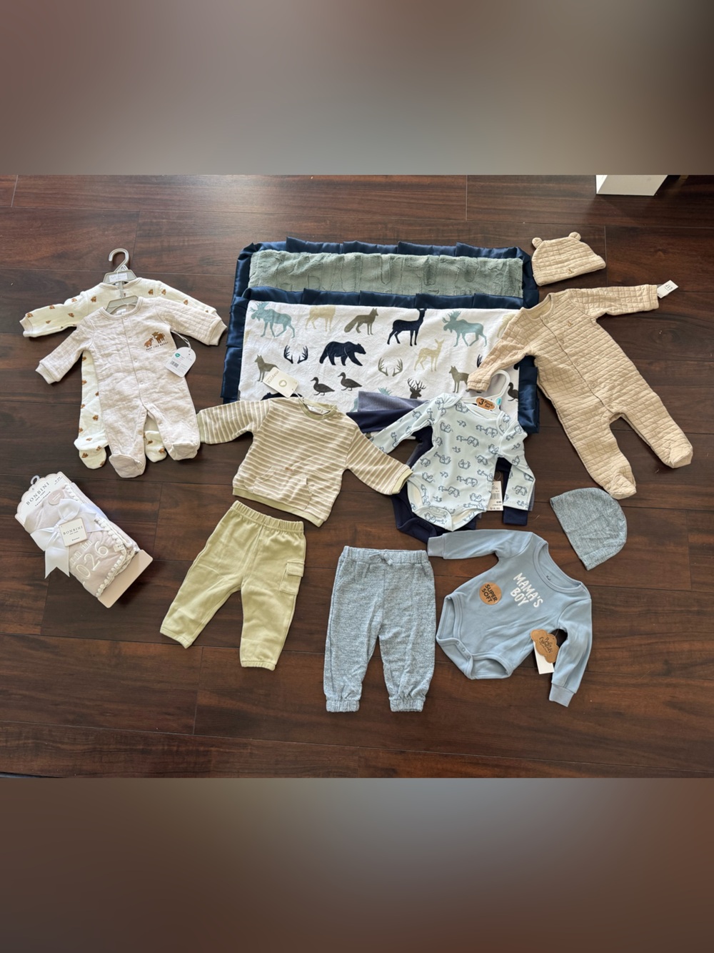 NWT baby boy bundle 0-3, 6 mo., 9 mo. range of sizes